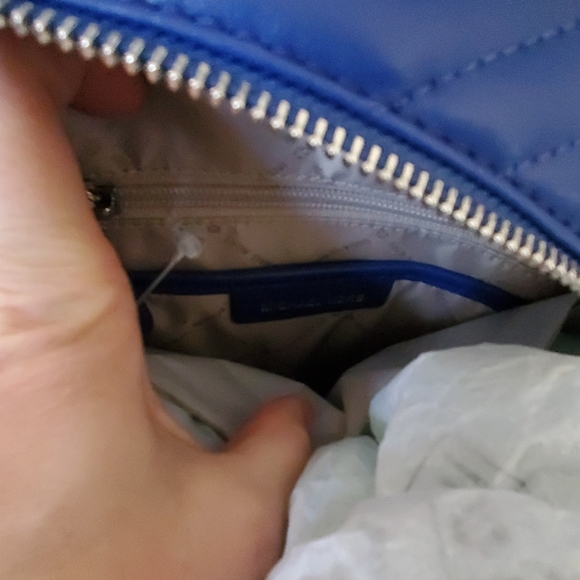 Michael Kors Abbey Medium Quilted Backpack Cobalt - Picture 6 of 6